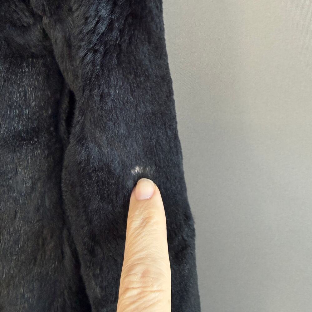 Vintage womens Fengshun fur jacket - black - cropped - fox - mink? - size M - Picture 11 of 15